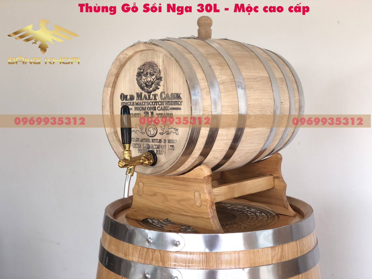 Thùng Rượu Gỗ Sồi 30L